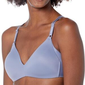 Warners Womens Underarm-Smoothing Comfort Wireless Lightly Lined T-Shirt Bra
